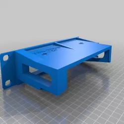 Modular 1U Relay Rack Mount for TrendNet TEG-S80g 8 (V3.0) port switches (with STEP file) 