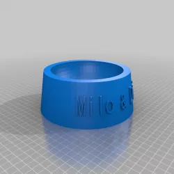 My Customized Fully Parametric Dog / Cat Food Bowl