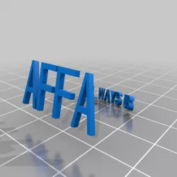 My Customized Inscription Ring AFFA ALWAYS US