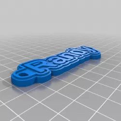 My Customized Multiline Tag or Keychain Green Gray