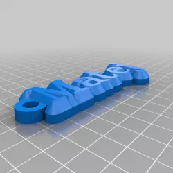 My Customized name keychain Matej