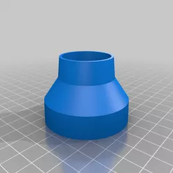 My Customized Parametric Hose or Pipe Adapter 35->50