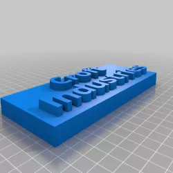 My Customized Sign with Backplate 2