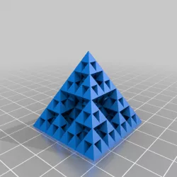 My Customized spiral vase Sierpinski pyramid (subtractive model)