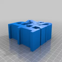 My Customized WORD Sculpture