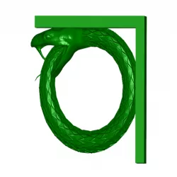 Ouroboros Snake Shelf Bracket (Nuclear Tape Mount)