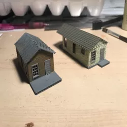 Shotgun house. N scale.