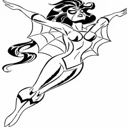 Spider Woman stencil