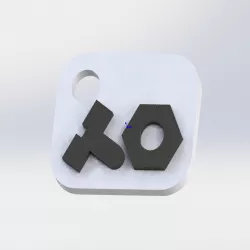 Teenage Engineering Logo Keychain