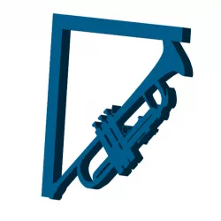 Trumpet Shelf Bracket (Nuclear Tape Mount)