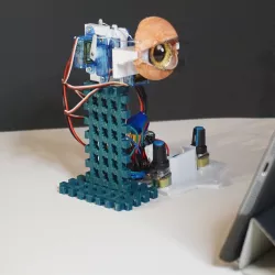 Animatronic eye (compact design)