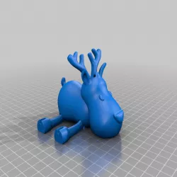 Articulated Reindeer Keychain