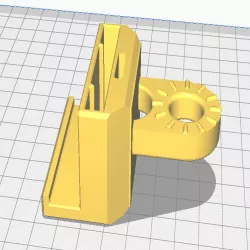 Articulating arm adapter phone holder.