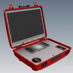 brief case desk top designed computer