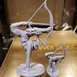 D&D Elf Archer Acrobat