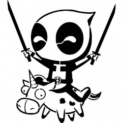 Deadpool stencil 10
