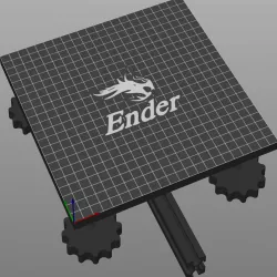 ENDER 3 PrusaSlicer render heated bed additional texture