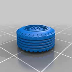 Gaslands 14mm standard steel wheels 