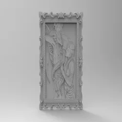 Girl with a dragon for CNC