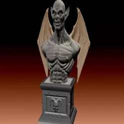Halloween Demon Bust