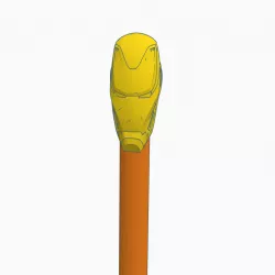 Iron Man Helmet Pencil Topper