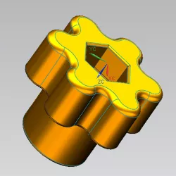 Manopola per dado/bullone M5 - Knob to nut / M5 bolt