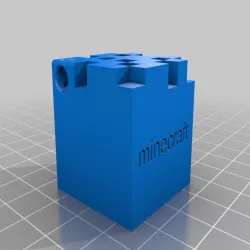 Minecraft Block Keychain
