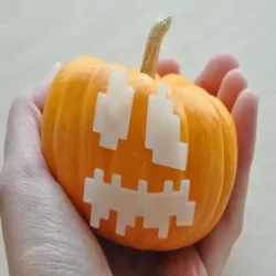 Minecraft Jack-o-Lantern Face Pieces