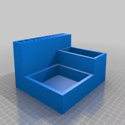 Paint Brush Caddy W/ Removable Wash Station (Remixed for Ender 3)