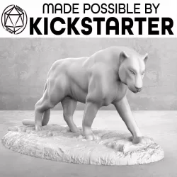 Panther - Casual Pose - Tabletop Miniature
