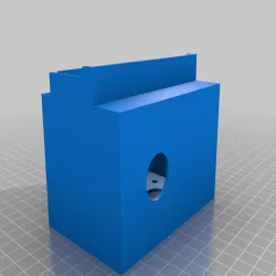 Power supply cover with stop button spot