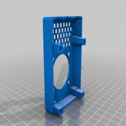 Raspberry Pi 4 Case 3030 hanging mount for Prusa MK3/MK3s v-slot with 40mm fan