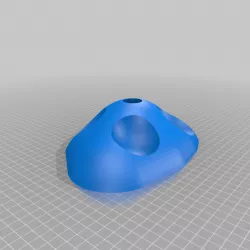 Rockwall Hold with Customizable Bolt Hole Size