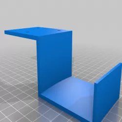 Simple headphone bracket screw or glue mount