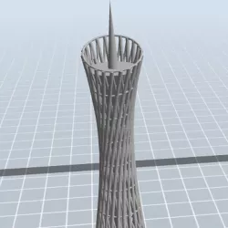 Simplified Canton Tower (广州塔)