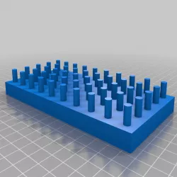 Static grass tuft template