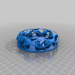 Twirling Voronoi Hearts Zoetrope