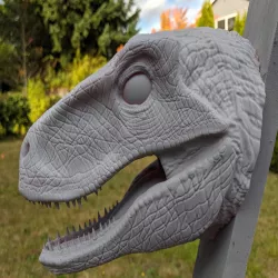 Velociraptor Head For Wall (Large)