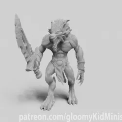 Werewolf Hybrid Form Barbarians