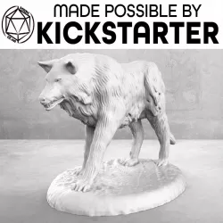 Wolf - Action Pose - Tabletop Miniature