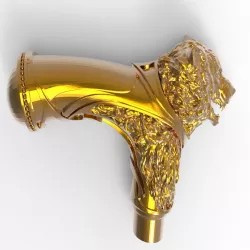 Wolfs Walking stick handle