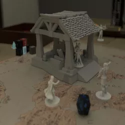 WoW-inspired Fantasy Lumber Mill 28mm