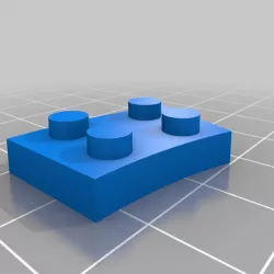 2x2-8-short Curved LEGO Brick