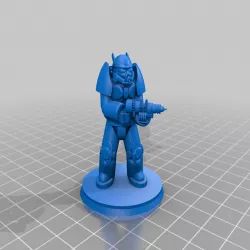 40mm base Enclave Soldier X02 Advanced Power Armor 