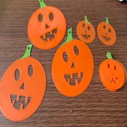 Adorno para halloween calabaza / Pumpkin halloween ornament