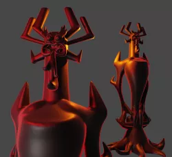 Aku - Full Figurine - Samurai Jack Fan Art