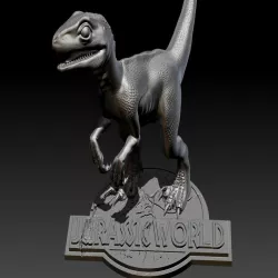 Baby Blue Velociraptor from Jurassic World