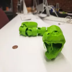 Ball-Joint Basilisk Snake Print