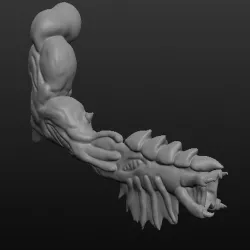 Beefy armed alien bio blaster