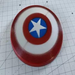 Captain America Frisbee Shield Stencil